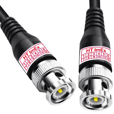 1m - BNC-Kabel RG58C - beidseitig Stecker - 50 Ohm - doppelt geschirmt