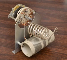 CLEAN SILVER PLATED COLLINS 1KW 5 BAND 80-10M BANDSWITCH TANK COIL ASSEMBLY