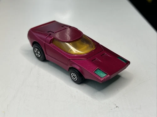 Matchbox Superfast Clipper Rolamatics 39 Purple Body Green Base Vintage 1973-79