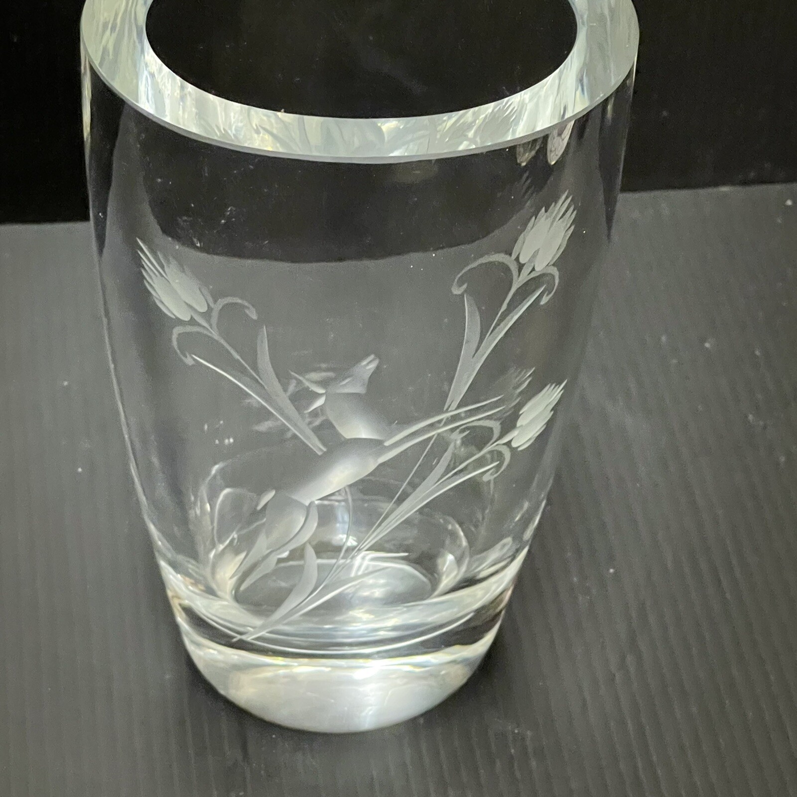 Strombergshyttan Sweden Crystal Vase、花器