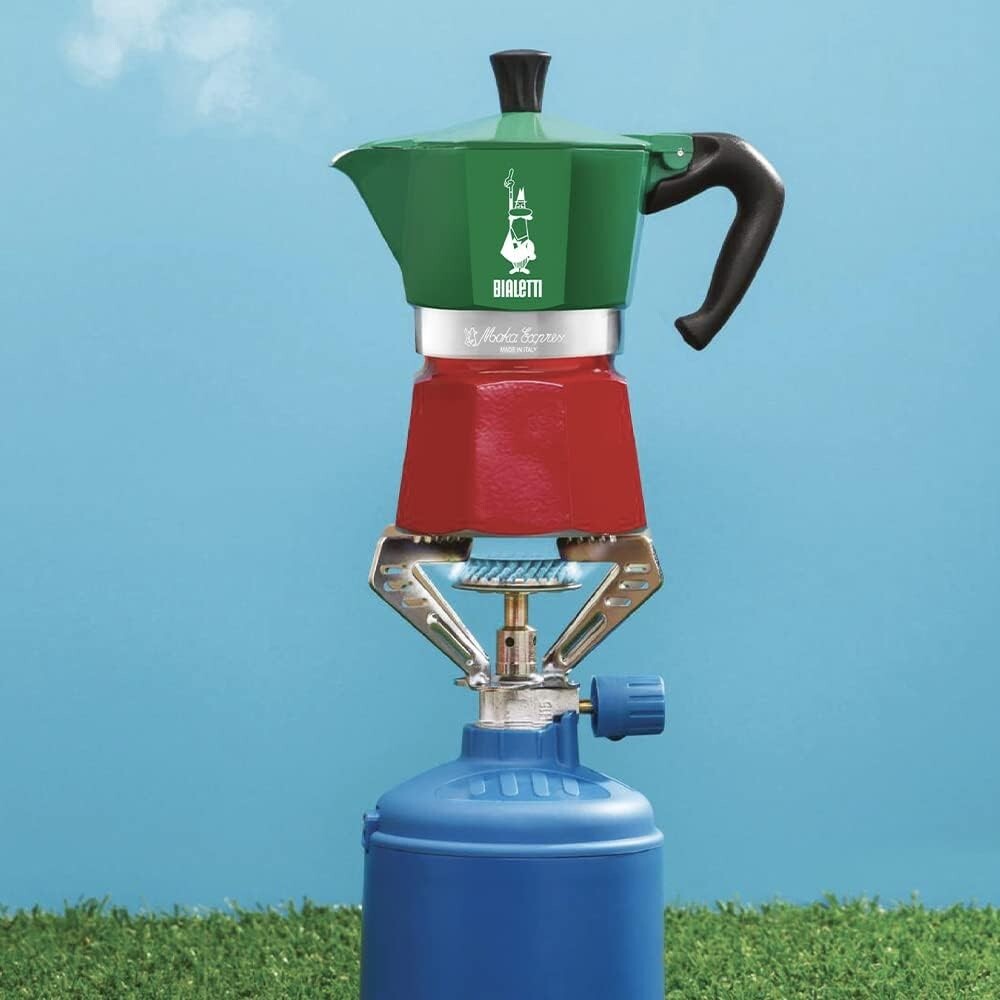 Caffettiera Tricolore Bialetti 3 Tazze - Icona del Design Italiano - 2