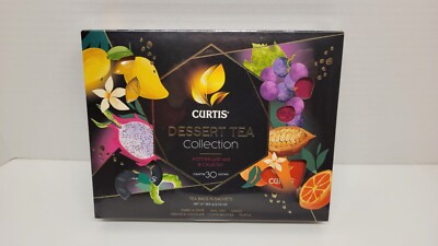 8 Sorten + Tee-Blume Schwarzer / Grüner Tee Tee-Set Curtis Dessert TEA 40 Butel