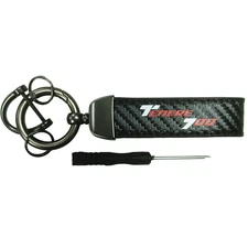 Carbon Fiber Look Metal Key Holder Keychain Ring For Tenere 700 XTZ07 XTZ700