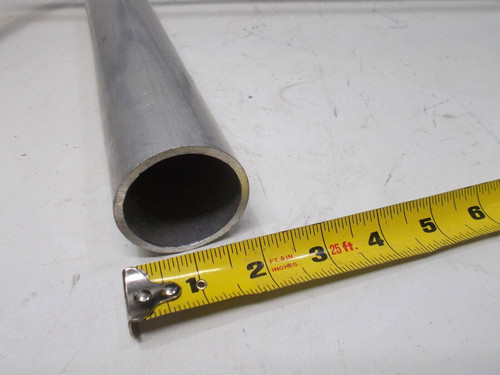 2" OD x 1-3/4" ID 1/8" Wall 6061 T6 ALUMINUM Round Tube 9" long Cut