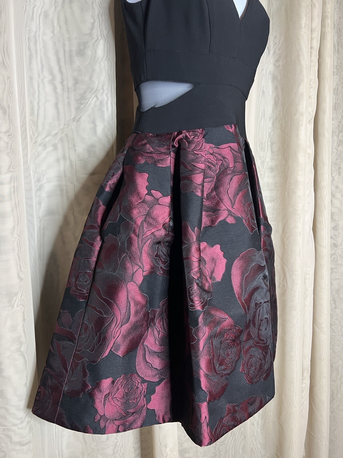 Aqua Bloomingdale Exclusive Floral Brocade Party Dress Xscape Prom