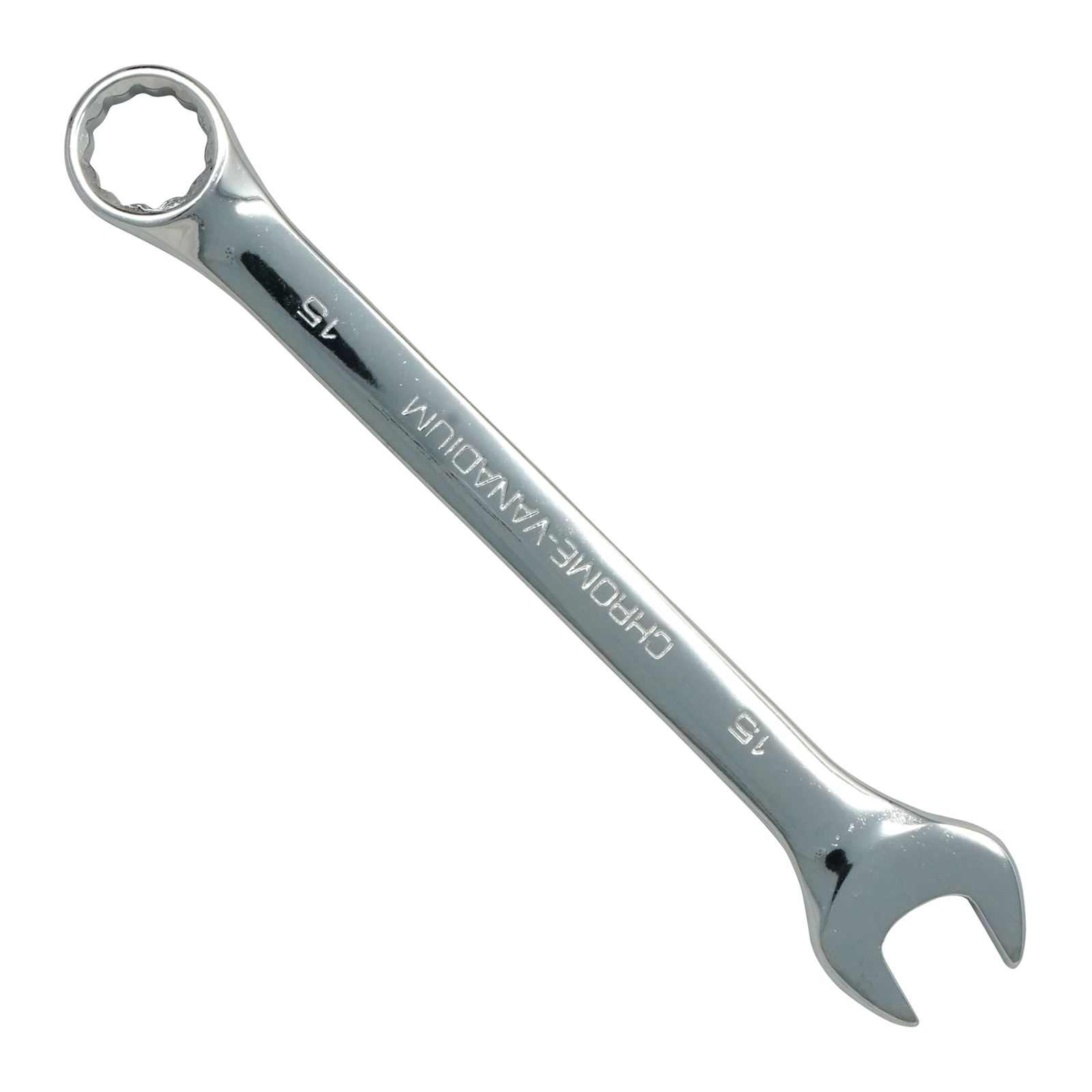 Silverline 28mm Combination Spanner – Fixed Head, Open & Ring Ends, Polished Chrome Vanadium 2 thumbnail image