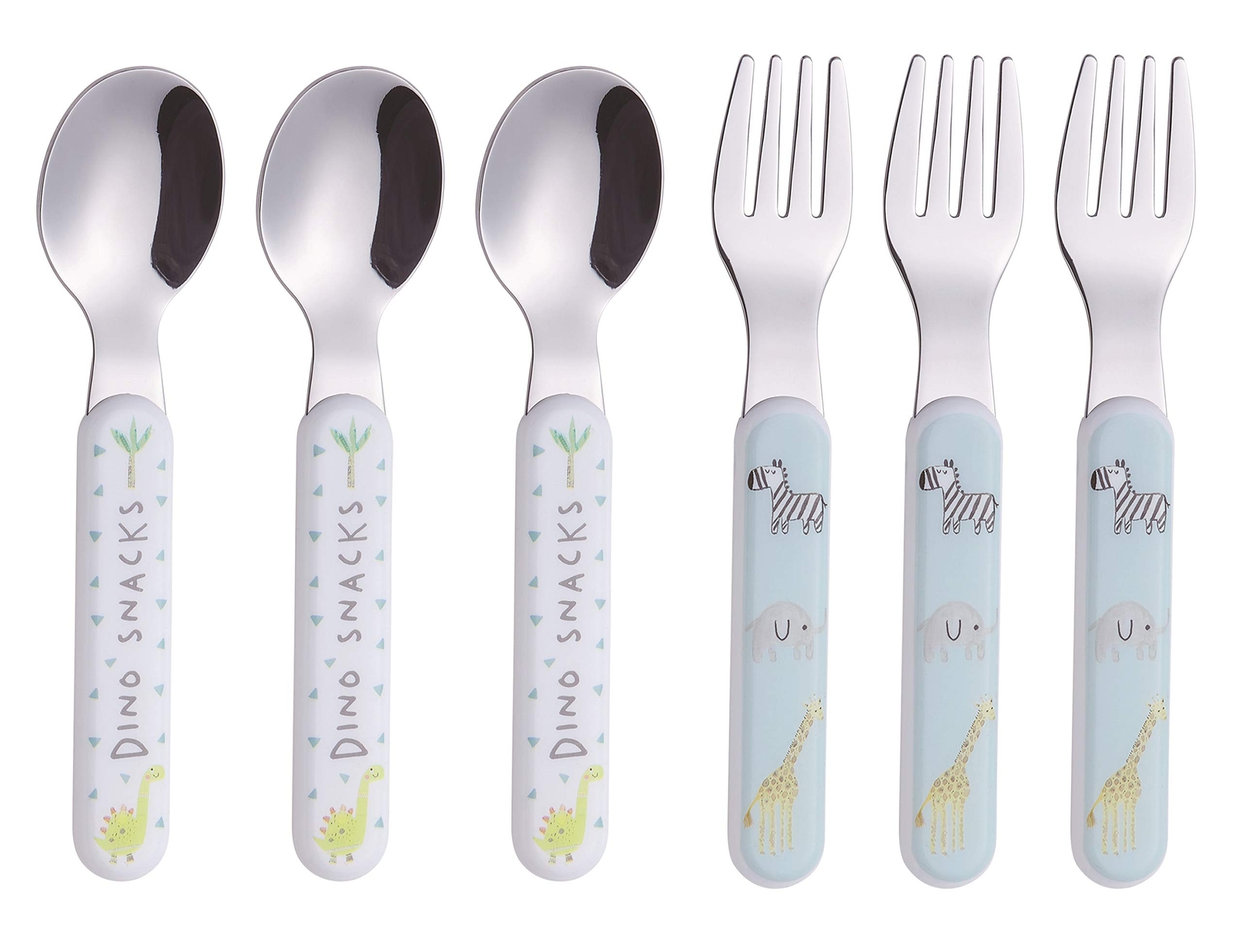 Kids Silverware 6 Pieces Stainless Steel Children's Flatware Set 3 x