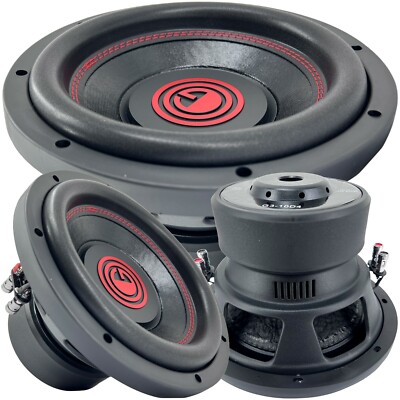 1x Gravity 10 Inch 1500 Watt Car Audio Subwoofer w/ 4 Ohm DVC Power 10 in. Sub