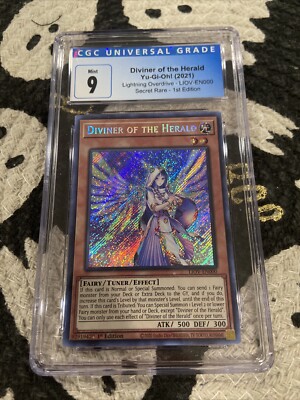 Yugioh 1st EditionCGC 9 Diviner of the Herald LIOV-EN000 SECRET RARE | eBay