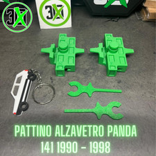 Coppia Pattini alza vetro anteriore FIAT PANDA HOBBY 2000 stampa 3D COPPIA DX SX