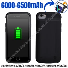For iPhone 8 7 6 SE External Battery Case Fast Charger Power Bank Charging Cover