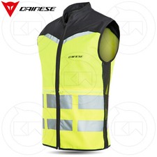 GILET SMANICATO ALTA VISIBILITÀ MOTO DAINESE HIGH-VIS EXPLORER GIALLO CON LOGO