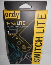 Orzly Nintendo Switch Lite Screen Protector Premium Tempered Glass Twin Pack NIB