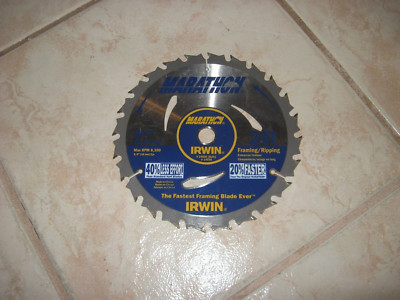 NEW IRWIN 24030 / 14030 Marathon 24T Tooth Circular Saw Blade 7-1/4''