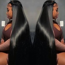 5 5 Lace Long Straight Frontal Lace Human Hair Wig No Tangle Shedding Brazilian