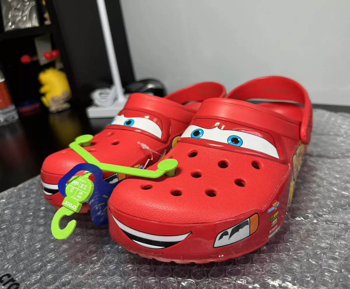 Lightning McQueen Light Up Crocs Men’s Size (5,6,7,8,9,10,11,13) - Free  Shipping