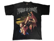 1997 Cradle Of Filth 'The Rape And Ruin Of Europe Tour' Black T shirt NH3097