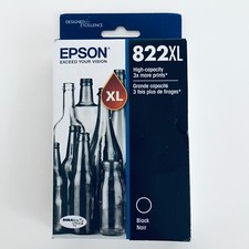 2026 2027 Genuine Epson 822XL Black High Yield Cartridge T822XL120-S OEM