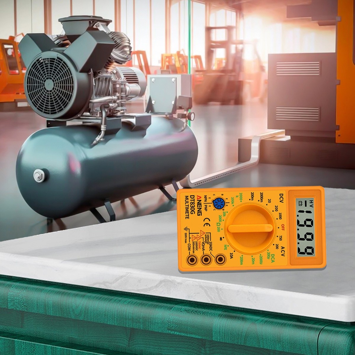 DT830G Voltmètre Numérique LCD Ampèremètre Multimètre AC DC Testeur