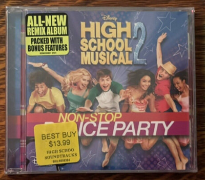 SEALED CD~ HIGH SCHOOL MUSICAL 2~ 2007~NON STOP DANCE~HYPE STICKER~NEW OLD STOCK