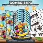 Pupstruction Tableware Party Supplies happy birthday theme decoration cup plate