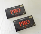 SONY PRO VXST 180PROH S-VHS Blank Video Cassette Tape Factory Sealed RARE Japan