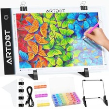 A4 LED Light Board for Diamond Painting Kits, USB Powered Light A4 Light Pad
