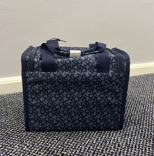 DKNY Large Insulated Water Resistant Lunch Cool Bag Tote Navy Blue New RRP £110 - Picture 3 of 9