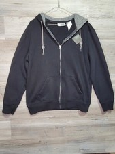 HBO Game Of Thrones Black Full Zip Hooded Sweatshirt Jacket Sz Large