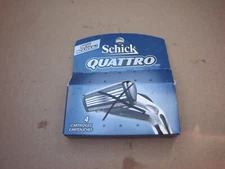 Schick Quattro Razor Blades/ Cartridges 4-pack  PACKAGE OPEN