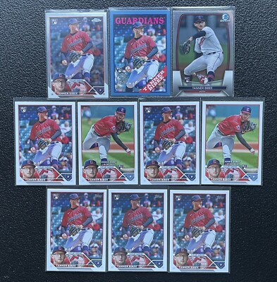 10x TANNER BIBEE Rookie RC Lot! 2023 Topps Series Update & More! *Guardians