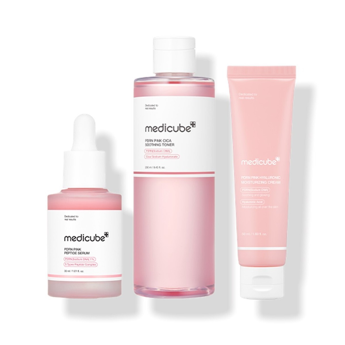 MEDICUBE PDRN Pink Toner & Ampoule & Cream 3-piece set Korean
