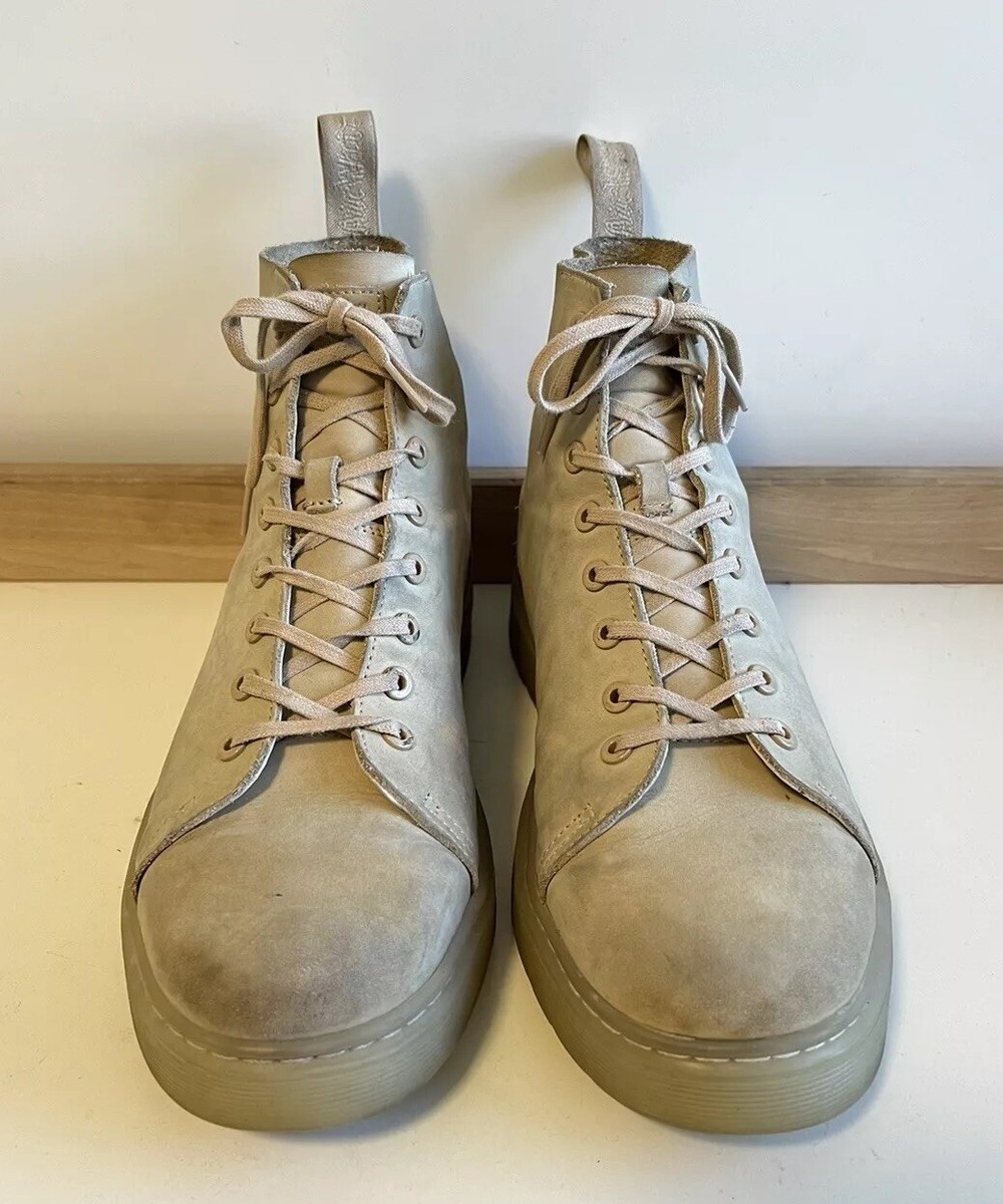 Martens Kaya Talib Boots Leather Lace Up Combat Comfort Sand