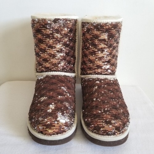 Ugg Metallic Sequin Short Boot Size 9 US 40 EU 7.5 UK - Picture 2 of 10