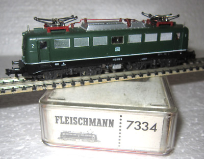FLEISCHMANN 7334 N DB BR140 819-4 ELECTRIC LOCOMOTIVE GREEN OVP EP IV TESTED