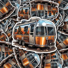 Airstream Trailer Vinyl Sticker - Wanderlust on Wheels