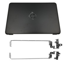 New for HP 15-AC 15-AF 250 255 256 G4 Top Case LCD Back Cover Black  Hinges