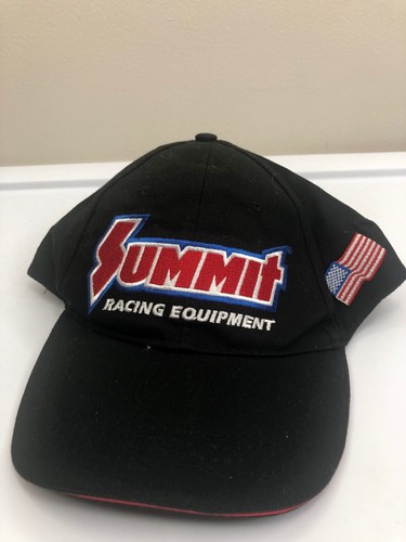 Summit Racing Hat. Black Equipment Baseball Cap Adjustable Strap Mens Car Auto