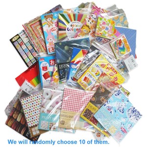 Details About Japanese Origami Original Random Assort 10 Packs Set Kids Craft Paper Art Fs