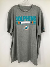 MIAMI DOLPHINS TEAM ISSUED ON FIELD DRI-FIT SHORT SLEEVE SHIRT NEW 3XL