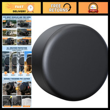 Universal Pvc Leather Spare Tire Cover - Fits 30-32 Wheels Weatherproof Protec