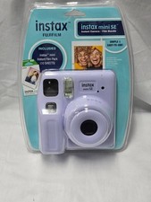 Fujifilm INSTAX Mini SE Instant Camera with 10 Film Sheets - Purple New