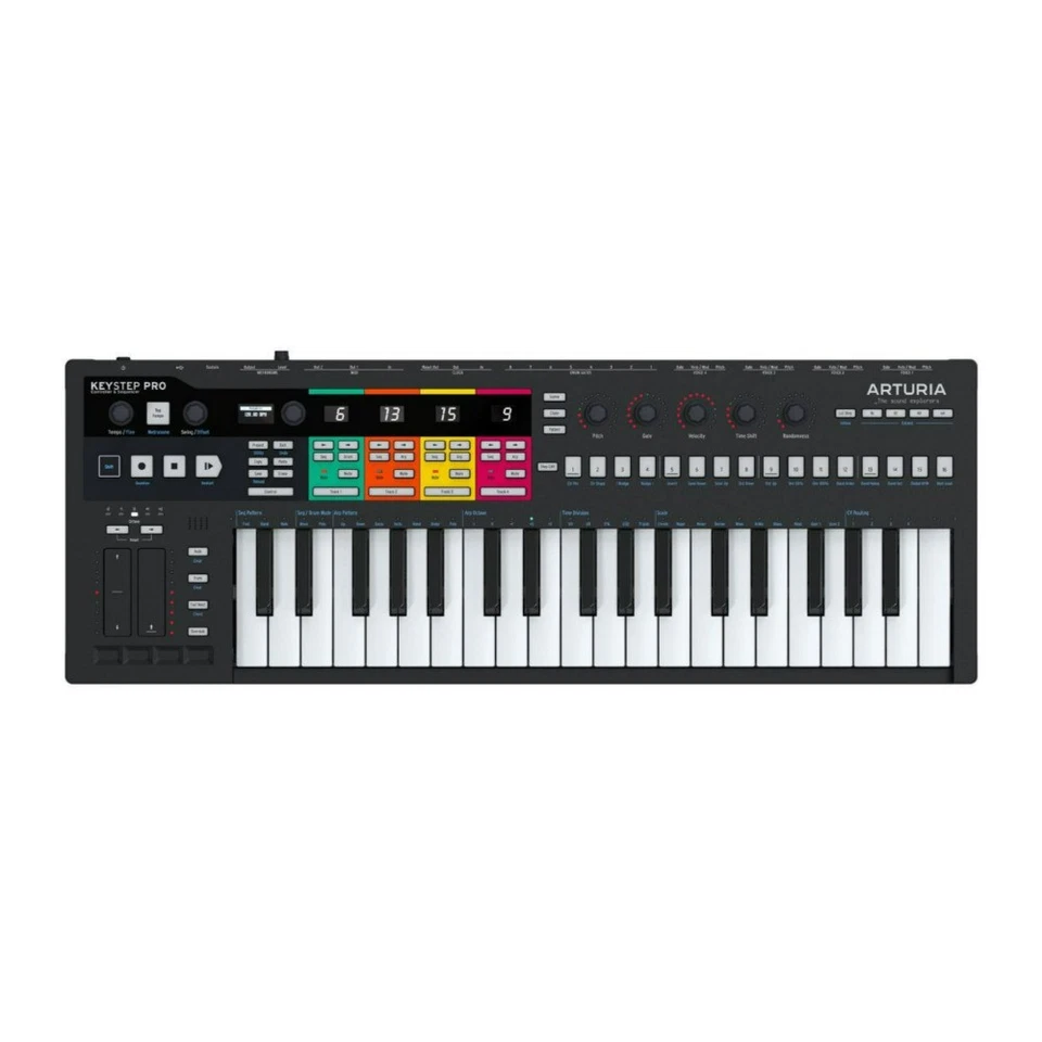 Arturia KeyStep Pro Black Edition Hardware Keyboard Controller with 37 Keys
