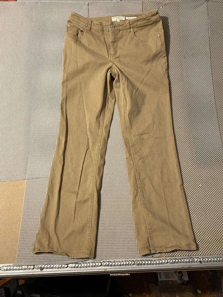 Jones New York Women Shape Control Flat Front Stretch Pants Brown  Size 8 - Image 2 of 3