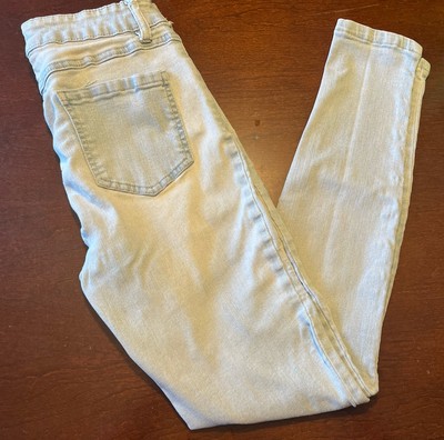 D Jeans Skinny Ankle Jeans Womens Size 4 Blue Denim Stretch Light Wash