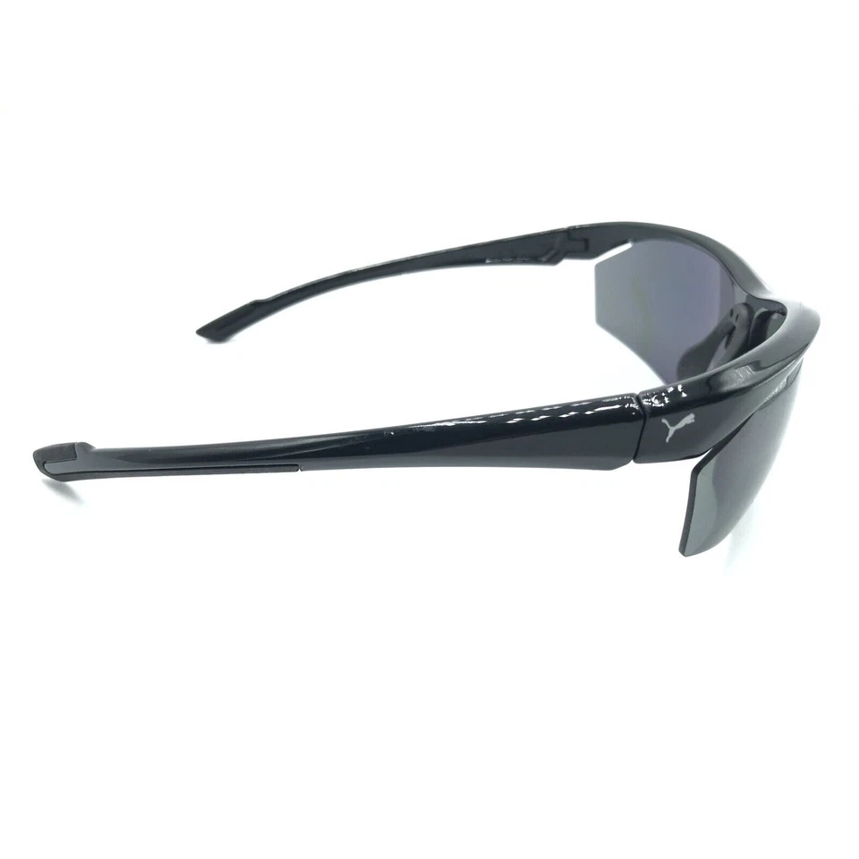 Puma PE0041SC0S 001 Black Half Rim Polarized Sunglasses Frames 72-12 130 Unisex - Image 4 of 4