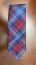 Brooks Brothers Red Blue Plaid Silk Tie | Made in USA | Classic Preppy