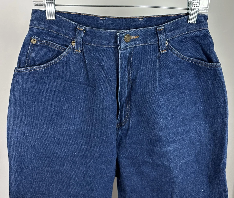 Vintage 80s Wrangler Mom Jeans Size 28 28x29 ACTUAL Relaxed Pleated High Waist - Image 2 of 4