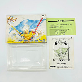 Final Fantasy3 1990 Box Manual Nintendo Famicom NSE Japan Vintage Game