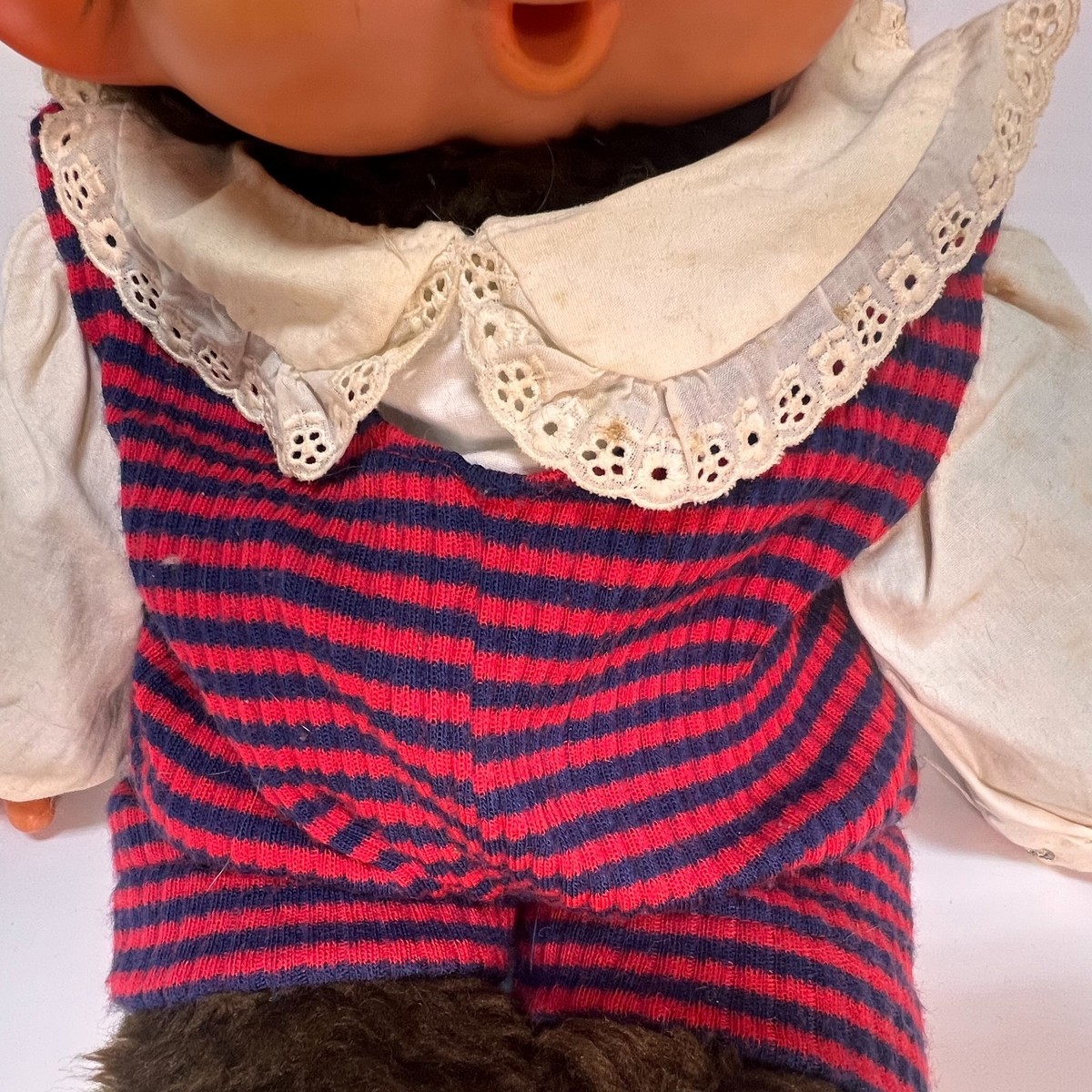 Monchhichi Vintage L size 3rd Gen plush doll from Sekiguchi Japan